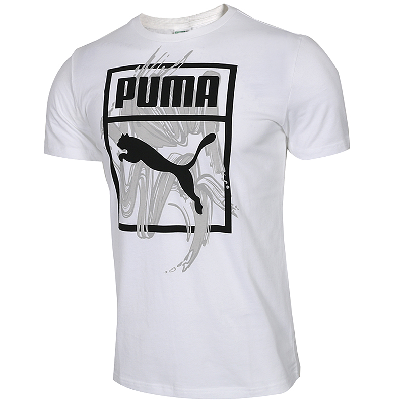 puma/彪马男装2019夏季新款时尚运动服跑步健身训练舒适透气半袖衫