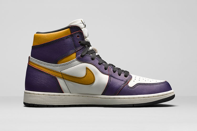耐克nike 19春夏 aj1 男款高帮 芝加哥湖人刮刮乐 nike air jordan1