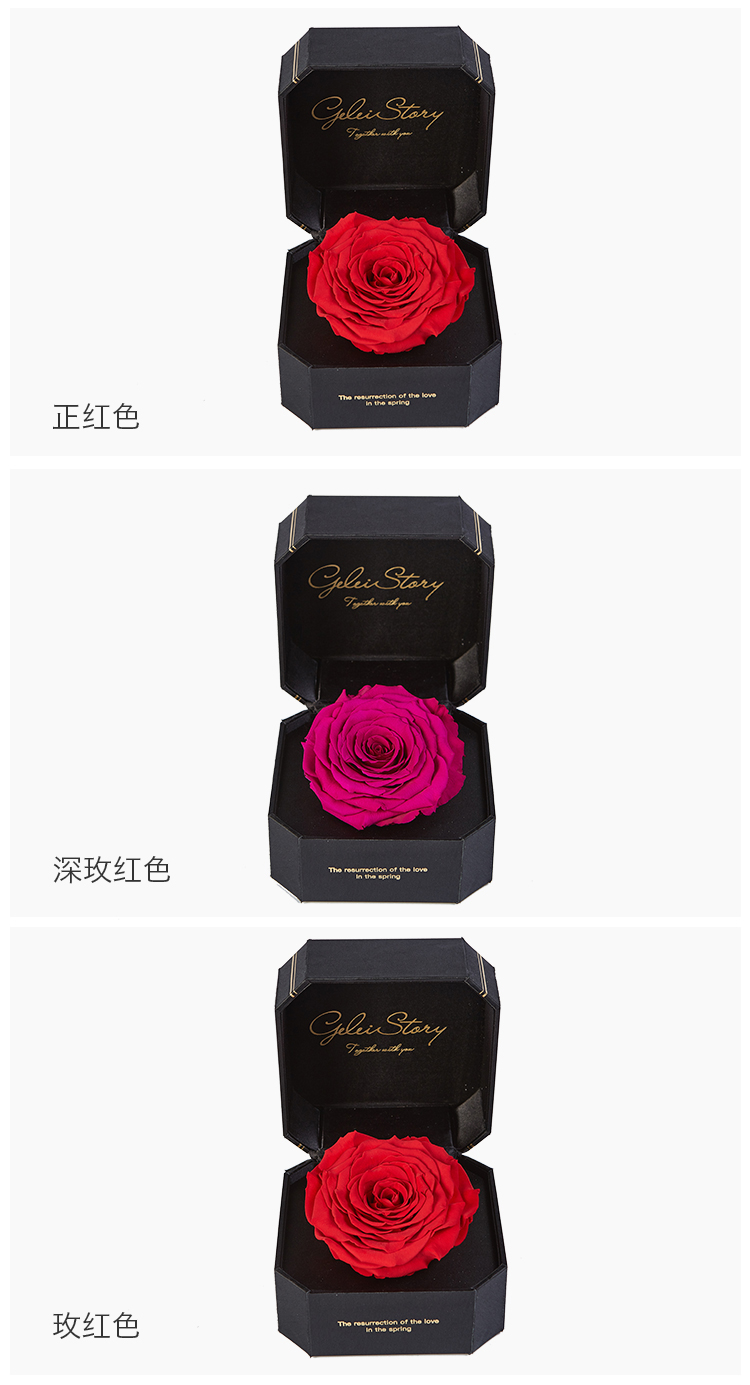 GeleiStory/GeleiStory厄瓜多尔巨型玫瑰礼盒送女友情人节礼物宝贝对不起香槟色 年货节 店铺特惠