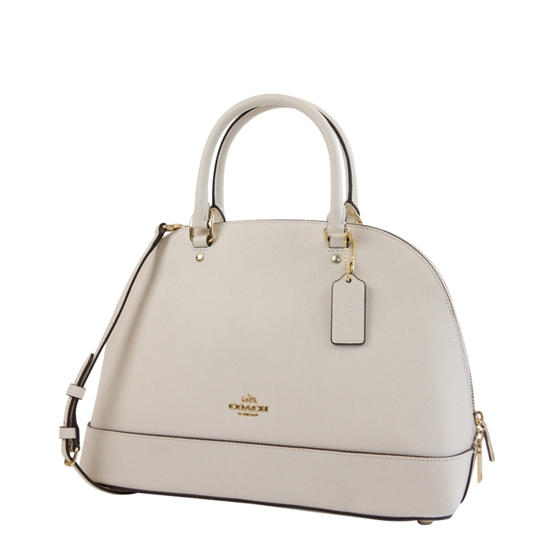 coach/蔻驰女包 女士大号皮质单肩斜挎手提贝壳包f27590imchk