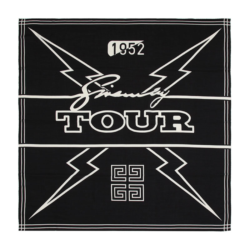 givenchy/纪梵希女士黑色印花图案混纺丝巾方巾围巾bp0051y4b