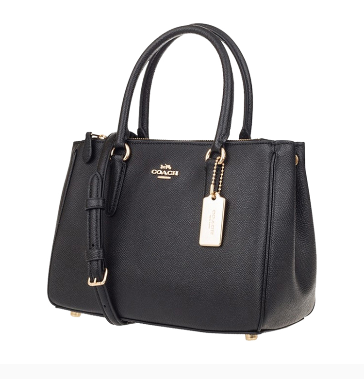 coach/蔻驰 女士时尚小号新款黑色牛皮经典杀手包手提包单肩包斜挎包