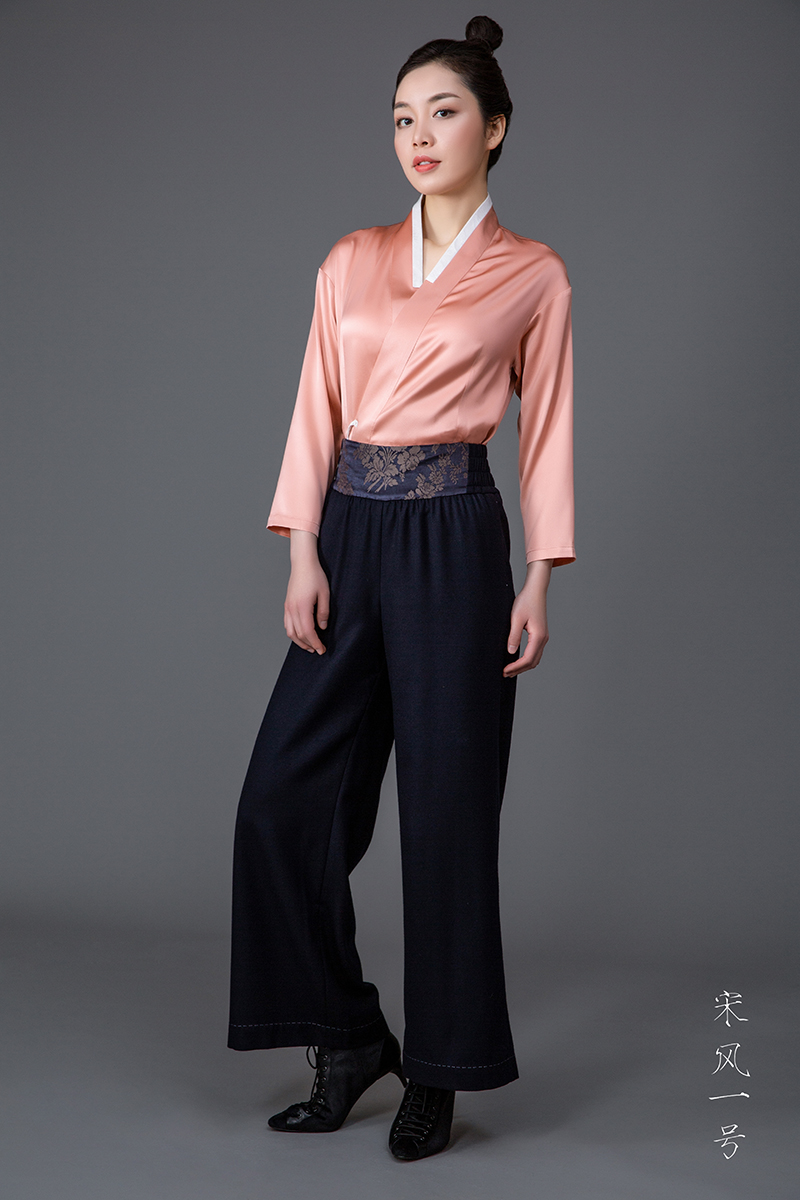 songfengyihao/宋风一号 时尚女装交领短衫s0011 女中式其他