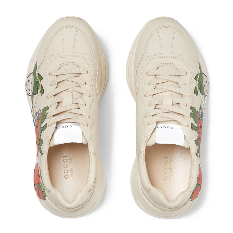 【包税】gucci/古驰 女士gucci草莓rhyton休闲运动鞋 576963 drw00