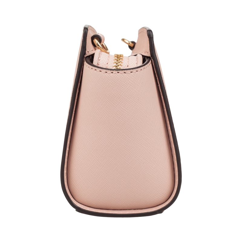 michael kors/迈克·科尔斯 mk 女士 selma 系列皮质粉色笑脸包单肩斜