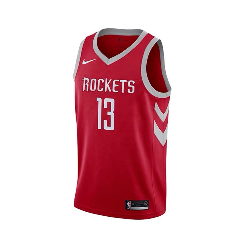 nike耐克 nba 休斯顿火箭队保罗3号哈登13号男子运动篮球服864477-657
